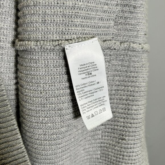 J Crew Oversized Women's Ribbed Knit Gray Cardigan - XS - Picture 5 of 5